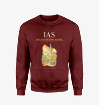 Thumbnail for Iași International Airport (IAS) design on wine red sweatshirt
