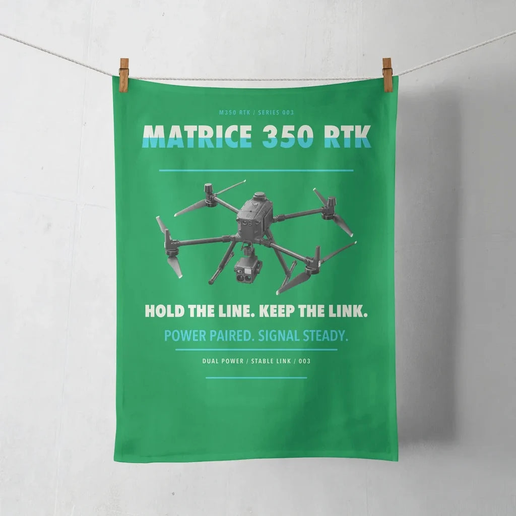 DJI Matrice 350 RTK design on green towel