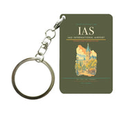 Thumbnail for Iași International Airport (IAS) design on green army key chain