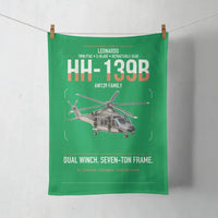 Thumbnail for Leonardo HH-139B design on green towel