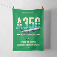 Thumbnail for Airbus A350-1000ULR design on green towel