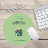 Thumbnail for Bill and Hillary Clinton National Airport (LIT) design on light green round mouse pad
