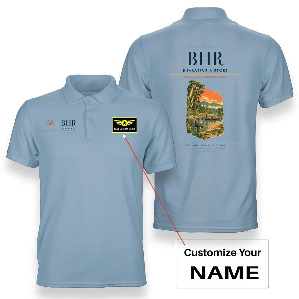 Bharatpur Airport BHR Light Blue+Name