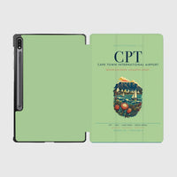 Thumbnail for Cape Town International Airport (CPT) design on light green samsung tablet tablet case