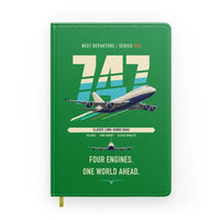 Thumbnail for Boeing 747-400 design on green notebook