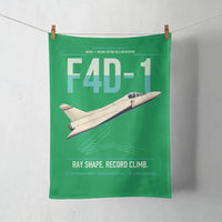 Thumbnail for F4D-1 Skyray design on green towel
