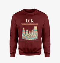 Thumbnail for Dickinson Theodore Roosevelt Regional Airport (DIK) design on wine red sweatshirt