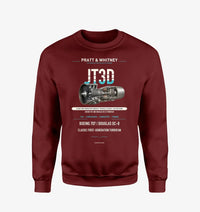 Thumbnail for JT3D design on wine red sweatshirt
