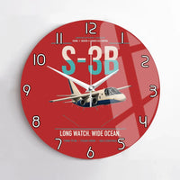 Thumbnail for S-3B Viking design on red no frame wall clock