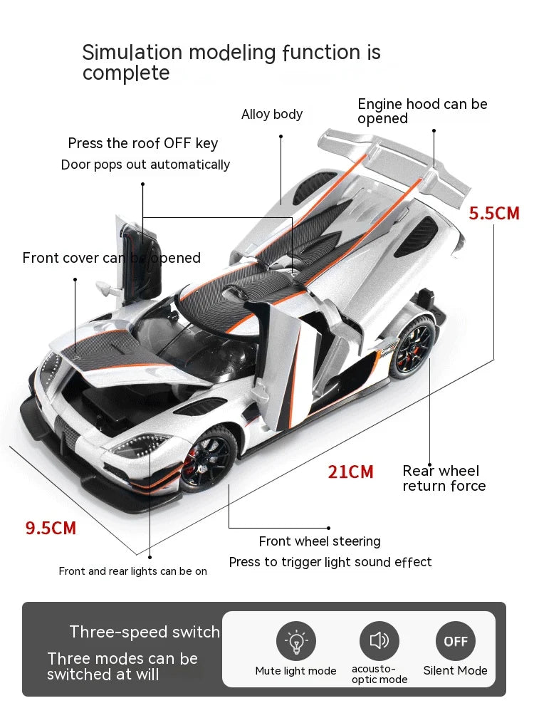 1:24 Alloy Super Muscle Car Model - view 9