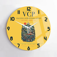 Thumbnail for Viracopos International Airport VCP Wall-Clock No-Frame - Yellow