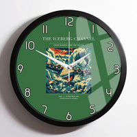 Thumbnail for VINTAGE G4276 - The Iceberg Channel - Designed Wall Clocks design on green framed