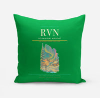 Thumbnail for Rovaniemi Airport (RVN) design on green pillow