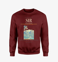 Thumbnail for Sion Airport (SIR) design on wine red sweatshirt