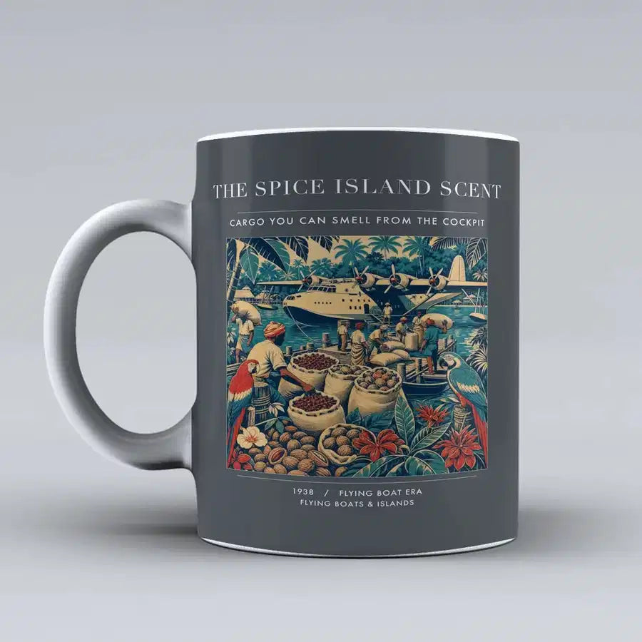 VINTAGE G4279 - The Spice Island Scent - Ceramic Mug design on gray