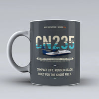 Thumbnail for CN235-300M Mug design on gray airbus