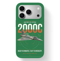 Thumbnail for Dassault Mirage 2000C RDI design on green magsafe iphone case, for iPhone 17 Pro