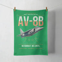 Thumbnail for AV-8B Harrier II design on green towel