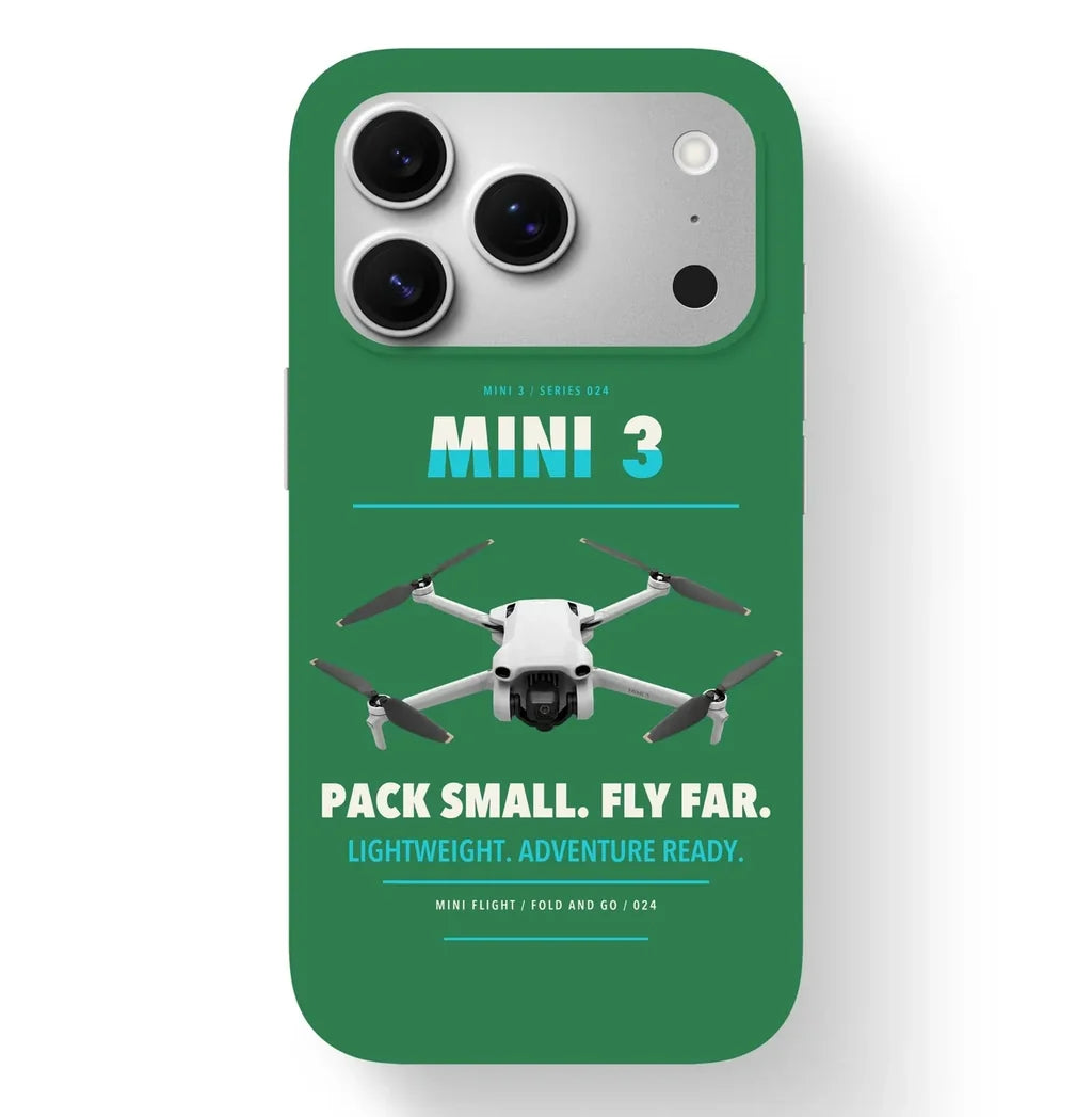 DJI Mini 3 Case design on green iphone case