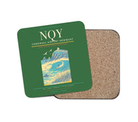Thumbnail for Cornwall Airport Newquay (NQY) design on green 1 piece coaster