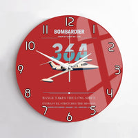 Thumbnail for Bombardier Learjet 36A design on red no frame wall clock