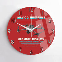 Thumbnail for DJI Mavic 3 Enterprise design on red no frame wall clock