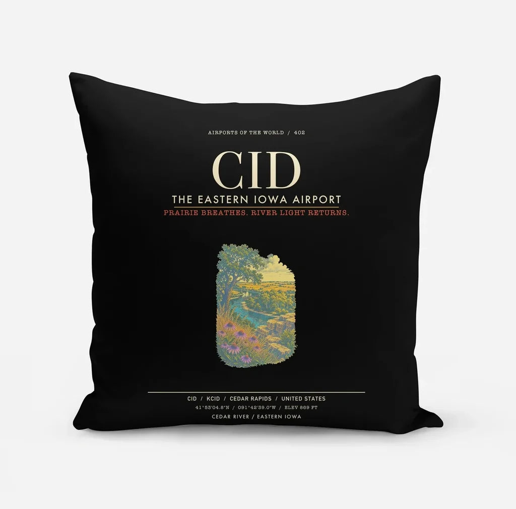 The Eastern Iowa Airport Cedar Rapids CID - Black