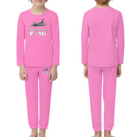 Thumbnail for The Fighter Jet 16 children pajamas - Pink
