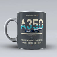 Thumbnail for A350-900ULR Mug design on gray airbus