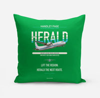 Thumbnail for Handley Page HPR.7 Dart Herald design on green pillow