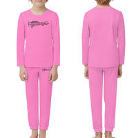 Thumbnail for Special Cessna Text children pajamas - Pink