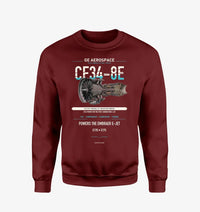 Thumbnail for CF34-8E design on wine red sweatshirt