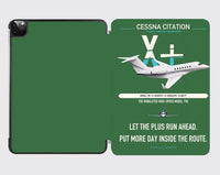 Thumbnail for Cessna Citation X+ design on green ipad tablet case
