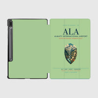 Thumbnail for Almaty International Airport (ALA) design on light green samsung tablet tablet case