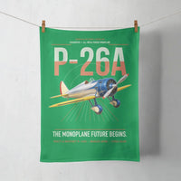Thumbnail for Boeing P-26A Peashooter design on green towel