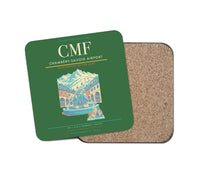 Thumbnail for Chambéry-Savoie Airport (CMF) design on green 1 piece coaster