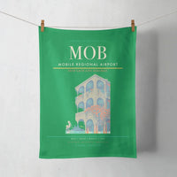 Thumbnail for Mobile Regional Airport (MOB) design on green towel
