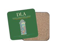 Thumbnail for Douala International Airport (DLA) design on green 1 piece coaster