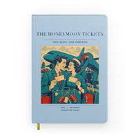 Thumbnail for VINTAGE G4227 - The Honeymoon Tickets - Designed Notebooks design on lightblue
