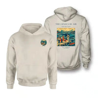 Thumbnail for VINTAGE G4416 - The Census By Air - Double-Side Hoodie design on khaki double side