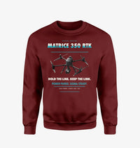 Thumbnail for DJI Matrice 350 RTK design on wine red sweatshirt
