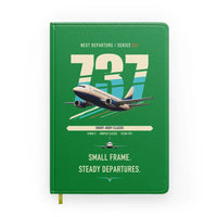 Thumbnail for Boeing 737-500 Classic design on green notebook