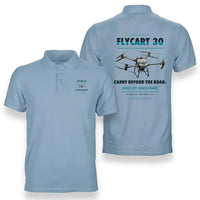 Thumbnail for DJI FlyCart 30 design on light blue polo