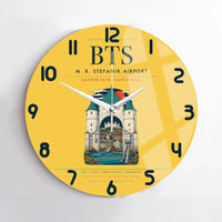Thumbnail for M. R. Stefanik Airport BTS Wall-Clock No-Frame - Yellow