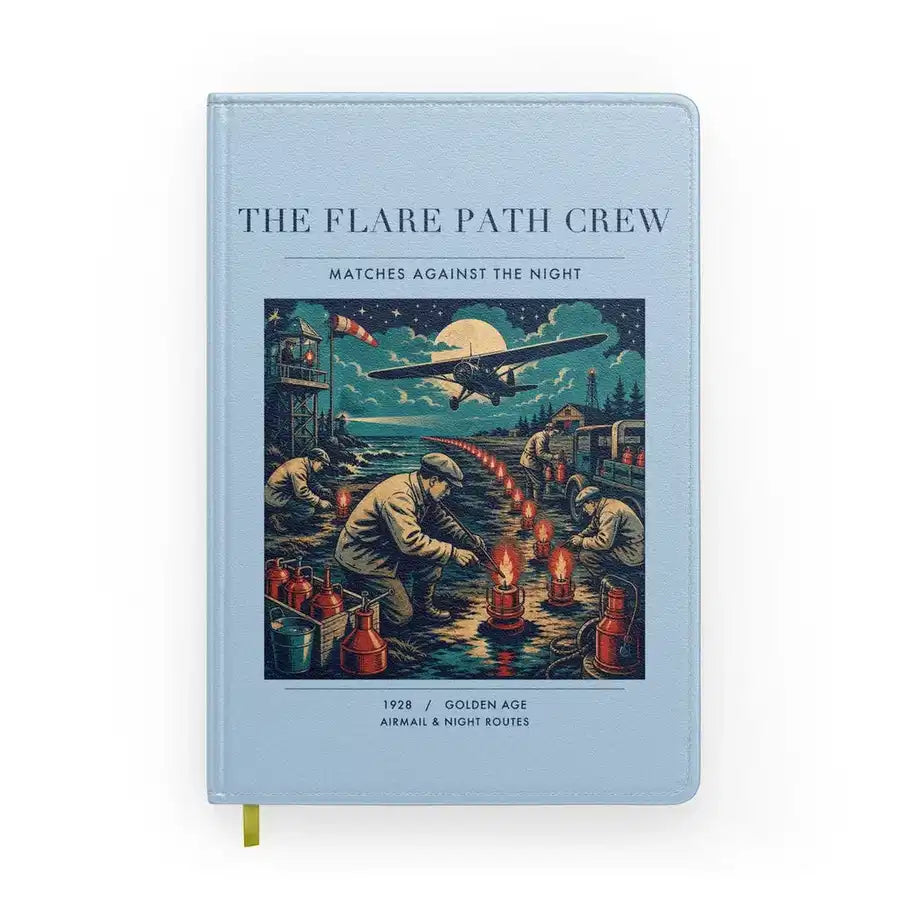 VINTAGE G4252 - The Flare Path Crew - Designed Notebooks design on lightblue