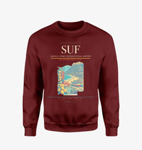 Thumbnail for Lamezia Terme International Airport (SUF) design on wine red sweatshirt