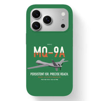 Thumbnail for MQ-9A Reaper design on green magsafe iphone case, for iPhone 17 Pro