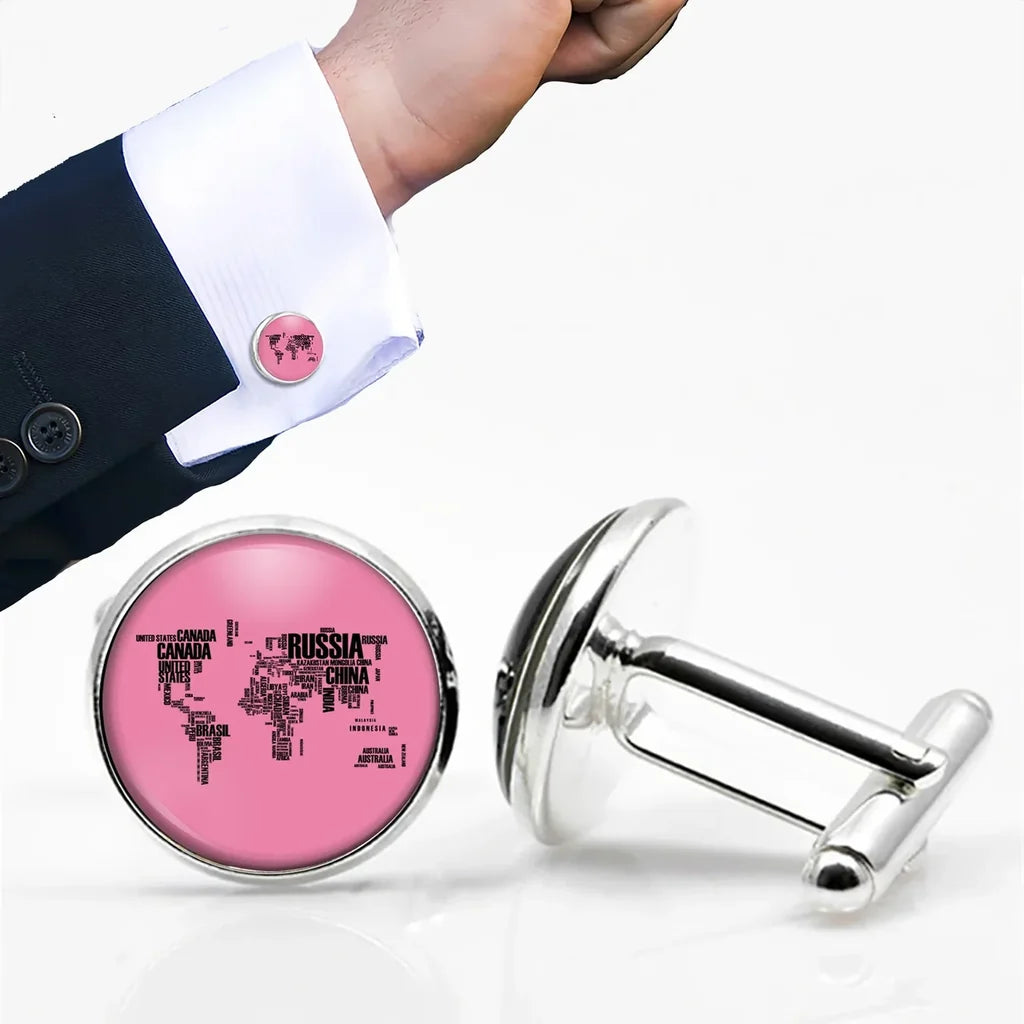 World Map Cuff Links - view 8
