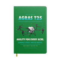 Thumbnail for DJI Agras T25 design on green notebook