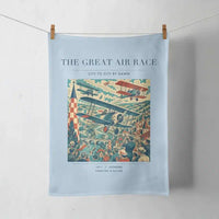 Thumbnail for VINTAGE G4003 - The Great Air Race - Designed Towels design on lightblue
